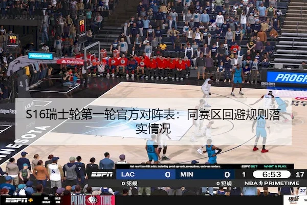 S16瑞士轮第一轮官方对阵表:同赛区回避规则落实情况